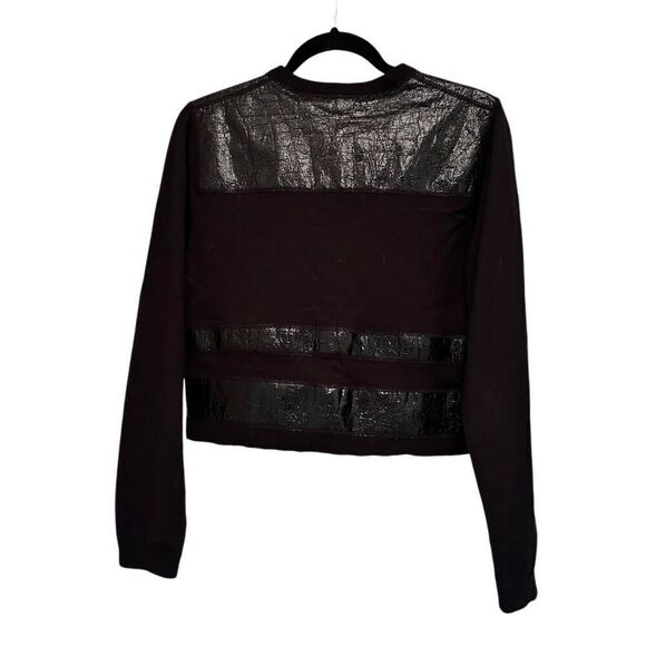 Doncaster black cardigan with patent leather accents - Picture 2 of 10